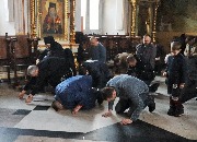 Чтение Великого покаянного канона прп. Андрея Критского